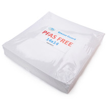 14" x 14" PFAS-Free, Grease-Proof Paper Sheets, White